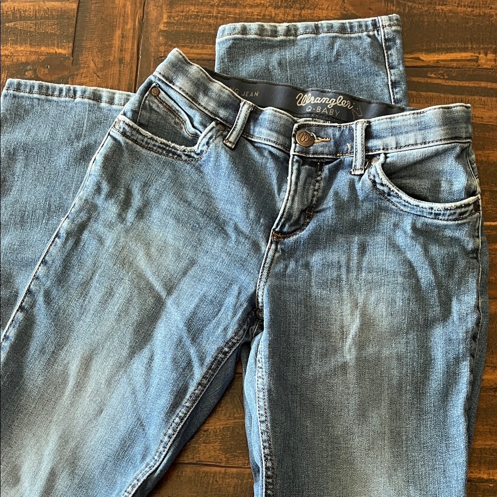 Wrangler Q Baby Women's Light Blue Boot Cut Jeans
